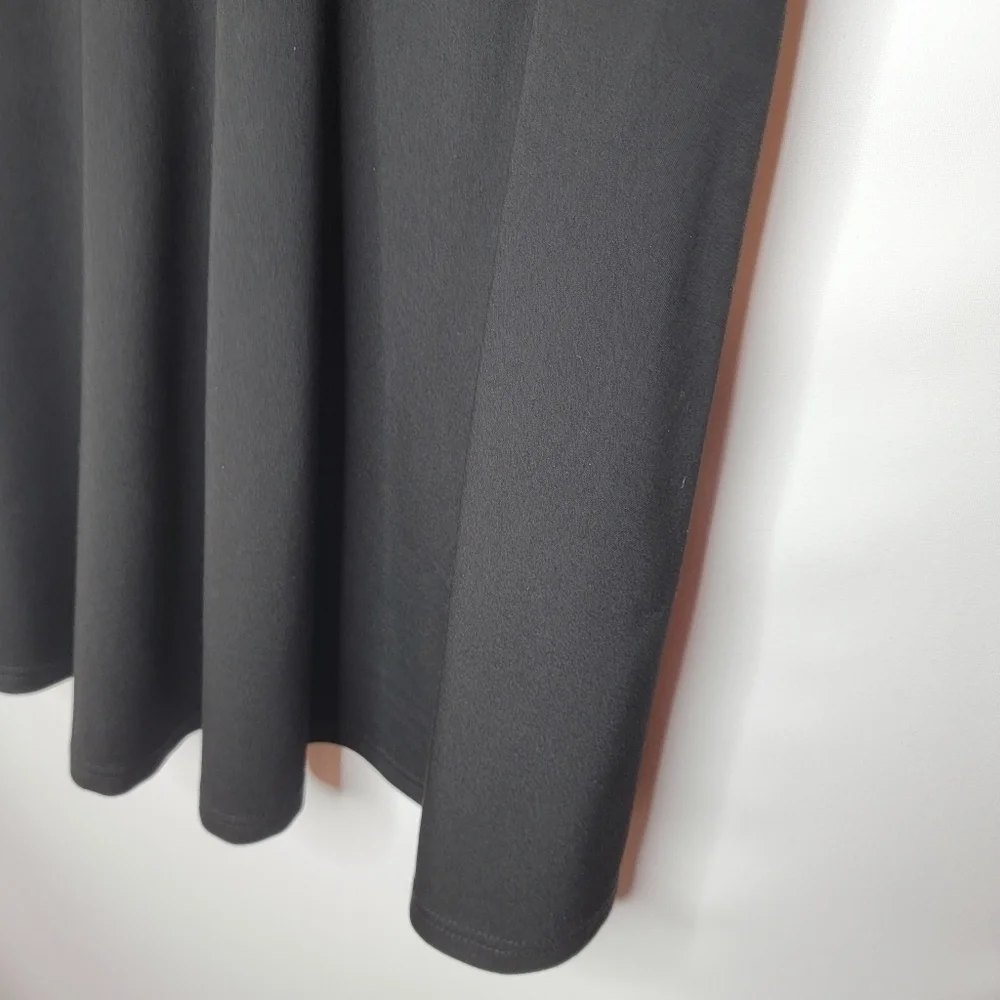 Lulu's Fit and Flare Black Skater Dress - Picture 4 of 10